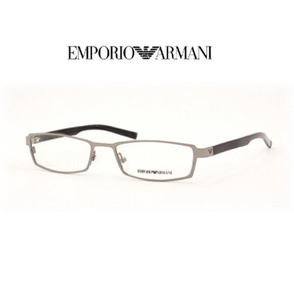 Emporio Armani EA9007/N Black Silver Optical/Prescription Eyeglasses Frame - Picture 1 of 15